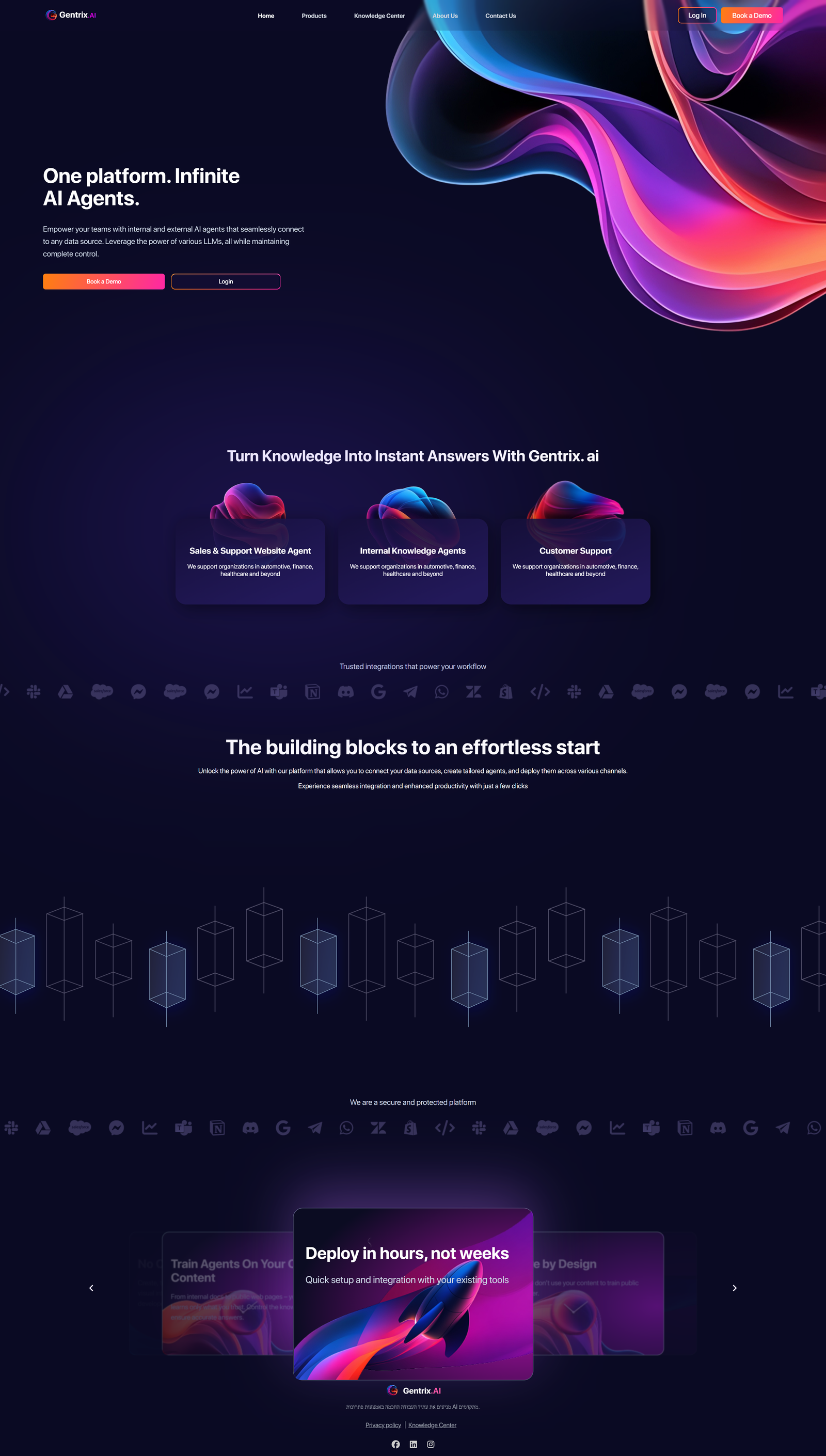 Gentrix.AI website on desktop